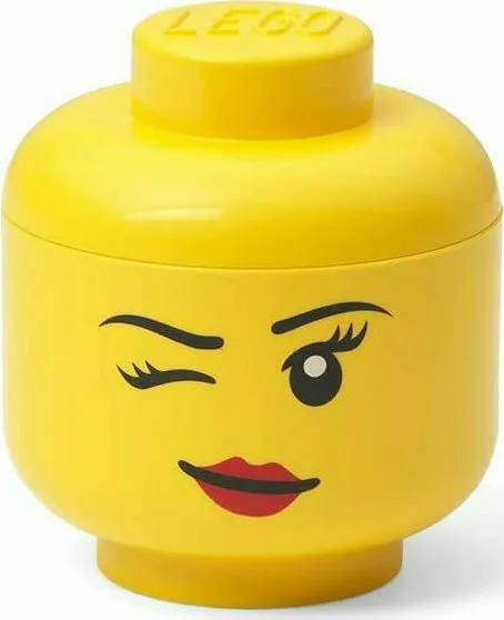 20220510010939_lego_paidiko_kouti_apothikeysis_apo_plastiko_head_40331727_kitrino_10x10x11cm LEGO Παιδικό Κουτί Αποθήκευσης από Πλαστικό Head Κίτρινο 10x10x11cm 40331727 - Image 1