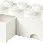 LEGO Παιδικό Κουτί Αποθήκευσης από Πλαστικό 8 Knobs Λευκό 50x25x17cm 40061735