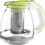 Lamart Τσαγιέρα με Φίλτρο Γυάλινη Πράσινη 1500ml LT7028