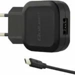 Qoltec Φορτιστής με 2 Θύρες USB-A και Καλώδιο micro USB 12W Μαύρος (50195)