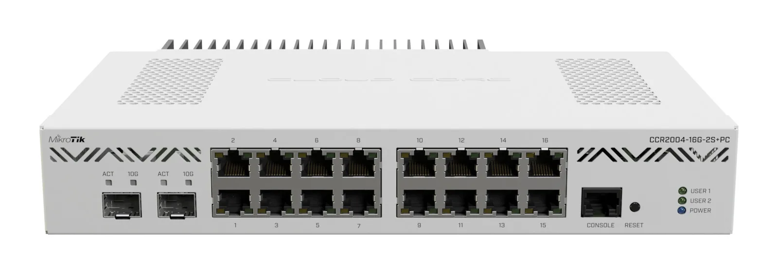 MikroTik CCR2004-16G-2S+PC Router με 16 Θύρες Gigabit - Image 1