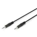 Digitus Καλώδιο 3.5mm male - 3.5mm male Μαύρο 2.5m (AK-510100-025-S)