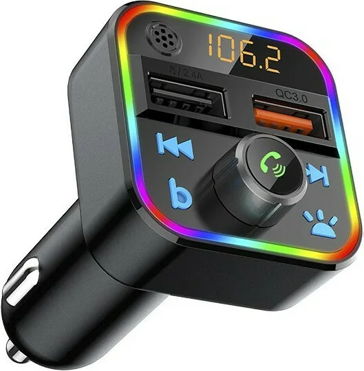 20220603162932_blow_fm_transmitter_qc3_0_me_bluetooth_74_164 Blow FM Transmitter Αυτοκινήτου Qc3.0 με Bluetooth 74-164# - Image 1