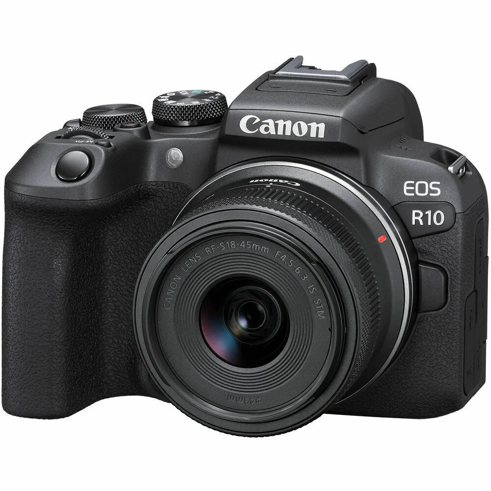 Canon EOS R10 Mirrorless Φωτογραφική Μηχανή Kit (RF-S 18-45mm f/4.5-6.3 IS STM) Μαύρη - Image 1