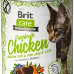 Brit Care Superfruit Chicken Λιχουδιές Σνακ Γάτας Κοτόπουλο, Ιπποφαές & Μύρτιλο 100gr