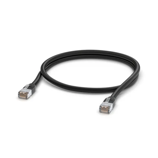 Ubiquiti U/FTP (STP) Cat.5e Καλώδιο Δικτύου Ethernet εξωτερικού χώρου 1m Μαύρο 1τμχ UACC-CABLE-PATCH-OUTDOOR-1M-BK - Image 1