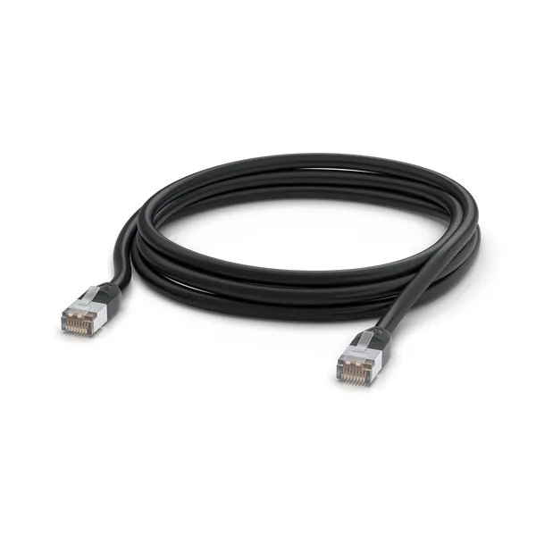 Ubiquiti U/FTP (STP) Cat.5e Καλώδιο Δικτύου Ethernet εξωτερικού χώρου 3m Μαύρο 1τμχ UACC-Cable-Patch-Outdoor-3M-BK - Image 1