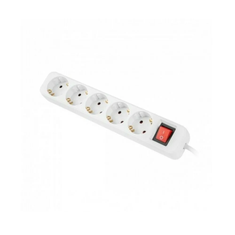 Lanberg Lanberg 2500 Πολύπριζο 5 Θέσεων με Διακόπτη και Καλώδιο 3m - Image 1