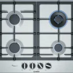 Bosch Serie 6 Εστία Φυσικού Αερίου Αυτόνομη Inox 58.2x52εκ. Ασημί PCH6A5B90