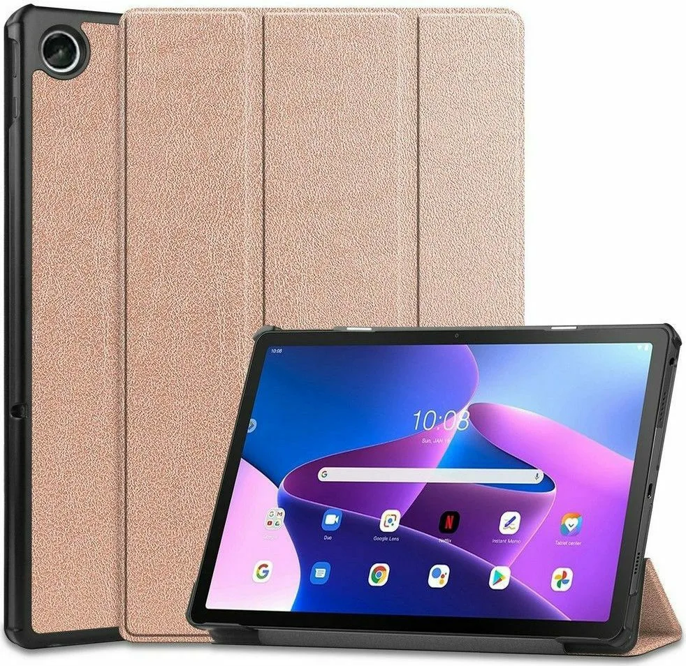 Tech-Protect Smartcase Flip Cover Ροζ Χρυσή (Lenovo Tab M10 Plus 10.6" 3rd Gen) - Image 1