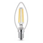 Philips Λάμπα LED 6.5W για Ντουί E14 και Σχήμα B35 Θερμό Λευκό 806lm 929002028055