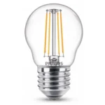 Philips Λάμπα LED 4.3W 80mm για Ντουί E27 και Σχήμα P45 Θερμό Λευκό 470lm 929001890555