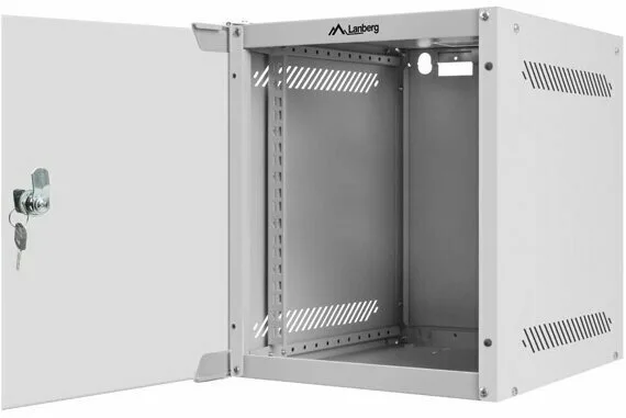 Lanberg Επιτοίχια Καμπίνα Rack 6U 28x31x33.6cm Γκρι WF10-2306-10S - Image 1