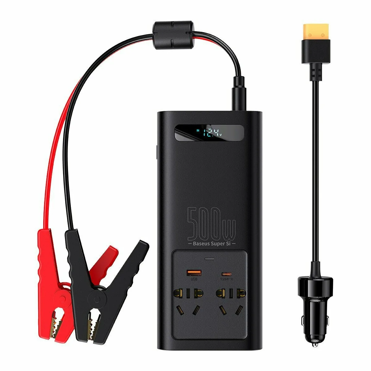 20220711141558_baseus_inverter_aytokinitou_500w_gia_metatropi_12v_dc_se_220v_ac_me_2xusb_bsu3213blk Baseus Inverter Αυτοκινήτου 500W για Μετατροπή 12V DC σε 220V AC με 2xUSB BSU3213BLK - Image 1