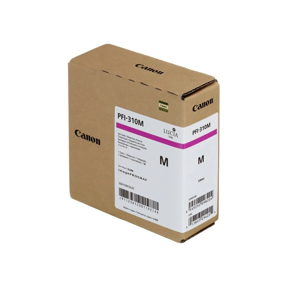 Canon PFI-310 Γνήσιο Μελάνι Εκτυπωτή InkJet Ματζέντα (2361C001) - Image 1