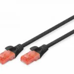 Digitus U/UTP Cat.6 Καλώδιο Δικτύου Ethernet 5m Μαύρο 1τμχ DK-1612-050/BL
