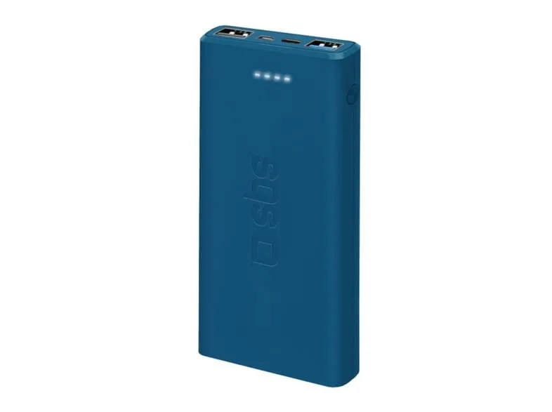 20220719104823_sbs_ttbb10000fasta_power_bank_10000mah_me_2_thyres_usb_a_mple SBS TTBB10000FASTA Power Bank 10000mAh με 2 Θύρες USB-A Μπλε - Image 1
