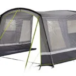 High Peak Καλοκαιρινή Σκηνή Camping Τούνελ Αυτοκινήτου Γκρι για 2 Άτομα 14180