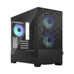 Fractal Design Pop Mini Air Gaming Mini Tower Κουτί Υπολογιστή με Πλαϊνό Παράθυρο και RGB Φωτισμό RGB Black TG Clear
