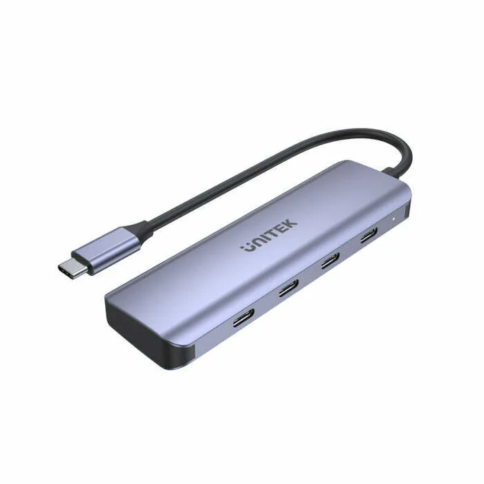 Unitek USB 3.0 Hub 4 Θυρών με σύνδεση USB-C Γκρι (H1107K) - Image 1