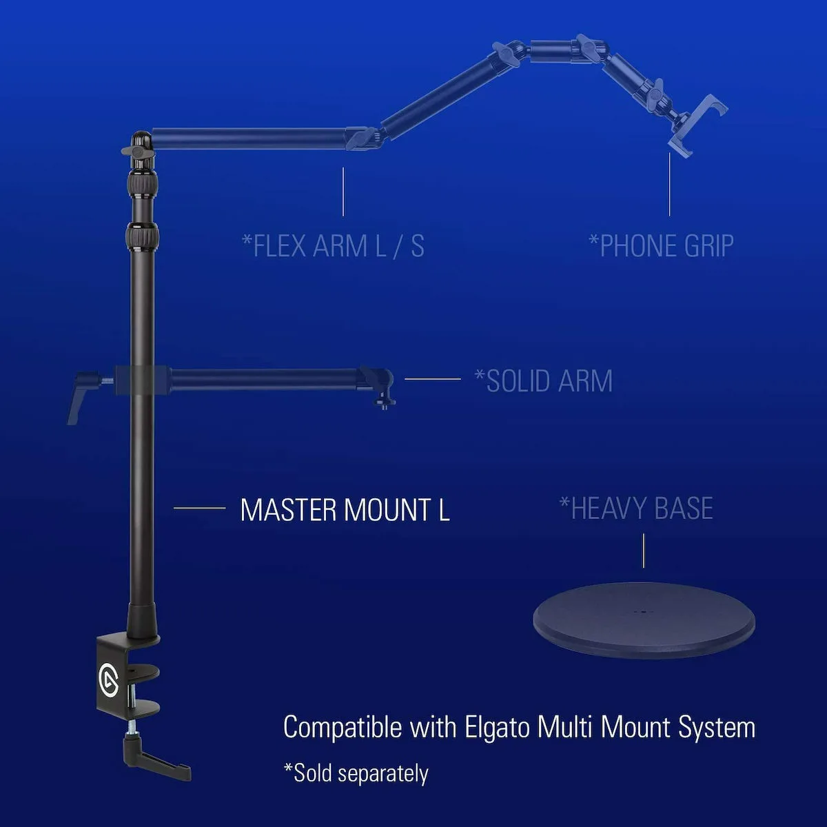 20220818094940_b2cff748 Elgato Multi Mount με δυνατότητα επέκτασης από 55 έως 120 cm - Image 1