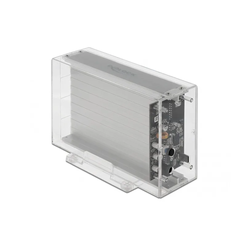 DeLock Θήκη για Σκληρό Δίσκο 3.5" SATA III με σύνδεση USB 3.2 Type-C σε Διάφανο χρώμα 42624 - Image 1