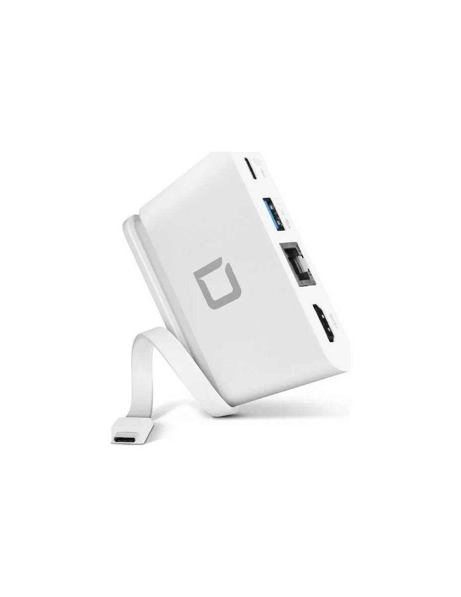 20220818100734_dicota_usb_c_docking_station_me_hdmi_4k_pd_ethernet_leyko_d31730 Dicota USB-C Docking Station με HDMI 4K PD Ethernet Λευκό (D31730) - Image 1