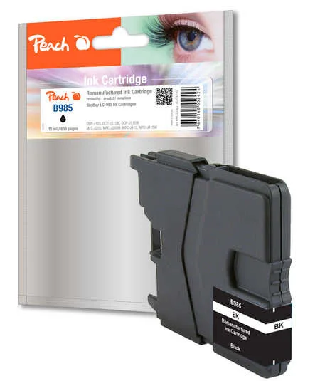 Peach Συμβατό Μελάνι Εκτυπωτή InkJet Brother DCP-J125 Μαύρο - Image 1