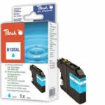 Peach Συμβατό Μελάνι Εκτυπωτή InkJet Brother LC-125XL 15ml Μπλε 1τμχ PI500-88