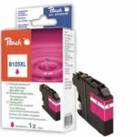 Peach Συμβατό Μελάνι Εκτυπωτή InkJet Brother LC-125XL 15ml Ματζέντα 1τμχ PI500-89