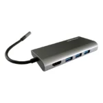 LC-Power USB-C Docking Station με HDMI 4K Ethernet Μαύρο (LC-HUB-MULTI-5)
