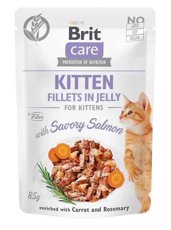 20220902125812_brit_care_kitten_fillets_in_gravy_ygri_trofi_gia_anilikes_gates_se_fakelaki_me_solomo_85gr Brit Care Kitten Fillets In Gravy Υγρή Τροφή για Ανήλικες Γάτες σε Φακελάκι με Σολομό χωρίς Σιτηρά & Γλουτένη 85gr - Image 1