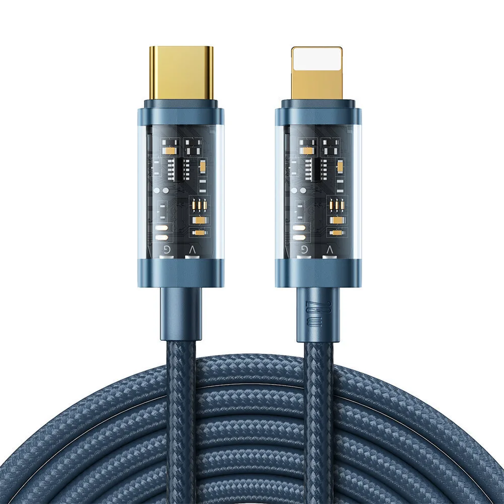 Joyroom S-CL020A20 Braided USB-C to Lightning Cable 20W Μπλε 2m - Image 1