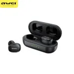 Awei T13 Pro In-ear Bluetooth Handsfree Ακουστικά με Αντοχή στον Ιδρώτα και Θήκη Φόρτισης Μαύρα