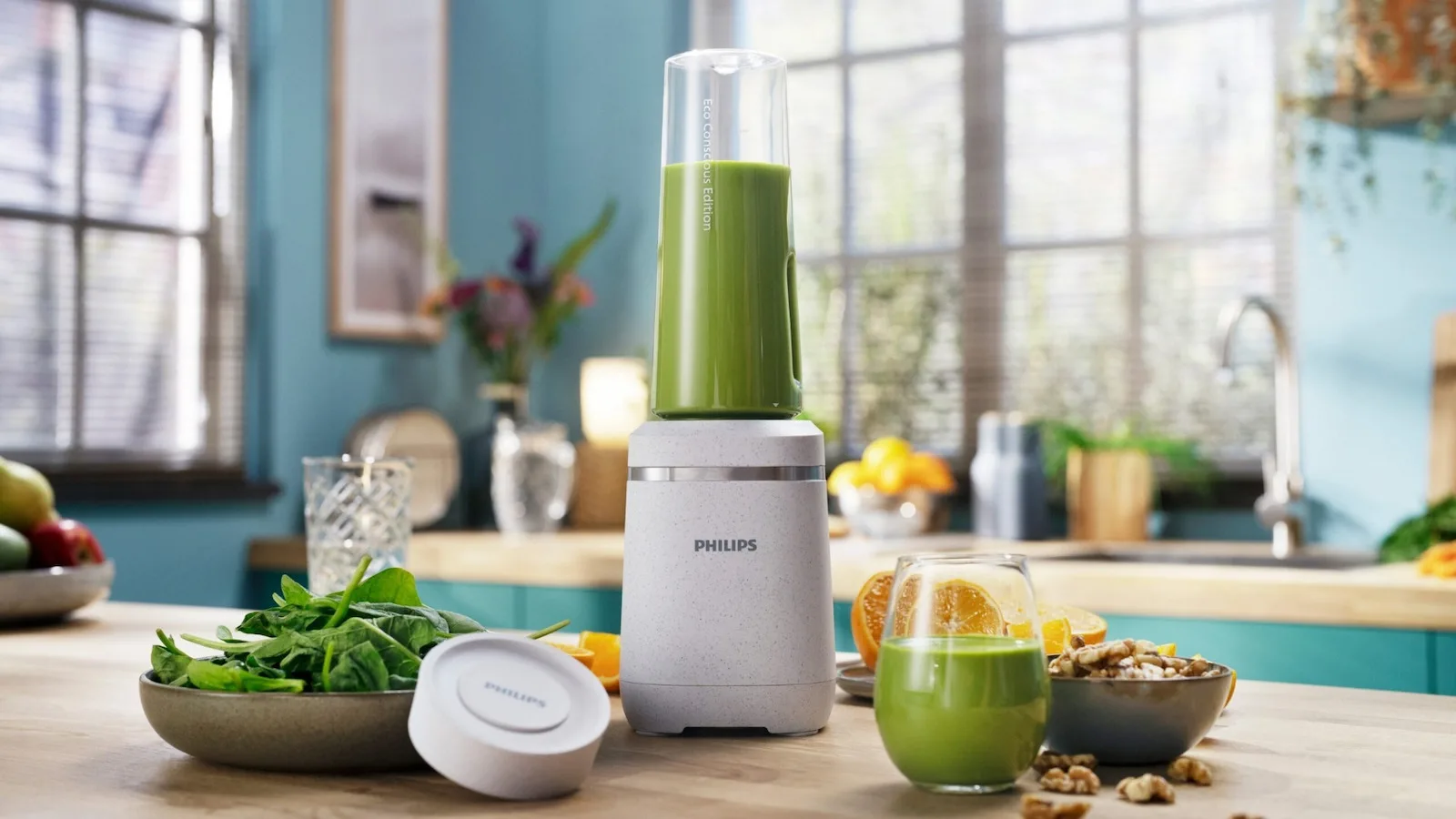 20220916100825_philips_hr2500_00_mplenter_gia_smoothies_0_6lt_350w_leyko Philips Eco Conscious Edition Μπλέντερ με Κανάτα Tritan 600 ml 350W Λευκό - Image 1