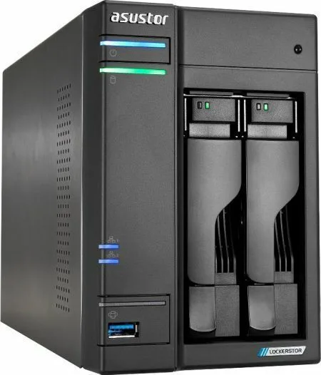 Asustor Lockerstor 2 Gen2 (AS6702T) NAS Tower με 2 θέσεις για HDD/M.2/SSD και 2 θύρες Ethernet - Image 1