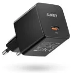 Aukey Φορτιστής Χωρίς Καλώδιο με Θύρα USB-C 20W Power Delivery Μαύρος (PA-Y20S Minima)