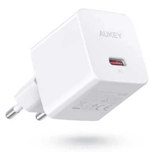 20220928094912_aukey_fortistis_choris_kalodio_me_thyra_usb_c_20w_power_delivery_leykos_pa_y20s_minima Aukey Φορτιστής Χωρίς Καλώδιο με Θύρα USB-C 20W Power Delivery Λευκός (PA-Y20S Minima) - Image 1