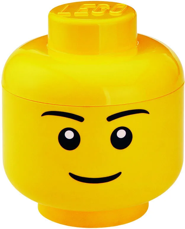 20220928095803_lego_paidiko_kouti_apothikeysis_apo_plastiko_head_40331724_kitrino_10x10x11cm LEGO Παιδικό Κουτί Αποθήκευσης από Πλαστικό Head Κίτρινο 10x10x11cm 40331724 - Image 1
