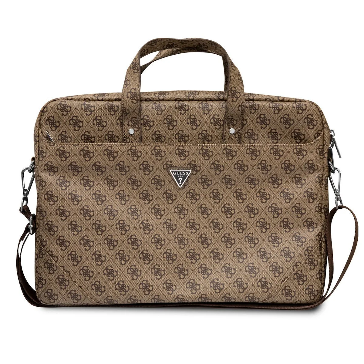 20220929140847_guess_thiki_gia_laptop_16_se_kafe_chroma_gucb15p4tw Guess Saffiano 4G Θήκη για Laptop 16" σε Καφέ χρώμα - Image 1