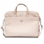 Guess Saffiano 4G Τσάντα Ώμου / Χειρός για Laptop 16" σε Ροζ χρώμα