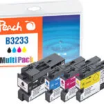 Peach 320994 Πακέτο Συμβατών Μελανιών Εκτυπωτή InkJet Brother LC-3233VALP Πολλαπλό (Color) / Μαύρο PI500-280