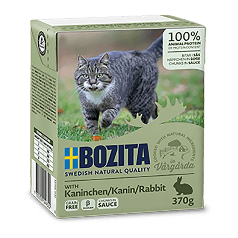 Bozita Feline Υγρή Τροφή για Ενήλικες Γάτες σε Φακελάκι με Κουνέλι χωρίς Σιτηρά & Γλουτένη 370gr A35-BOZ.64932 - Image 1