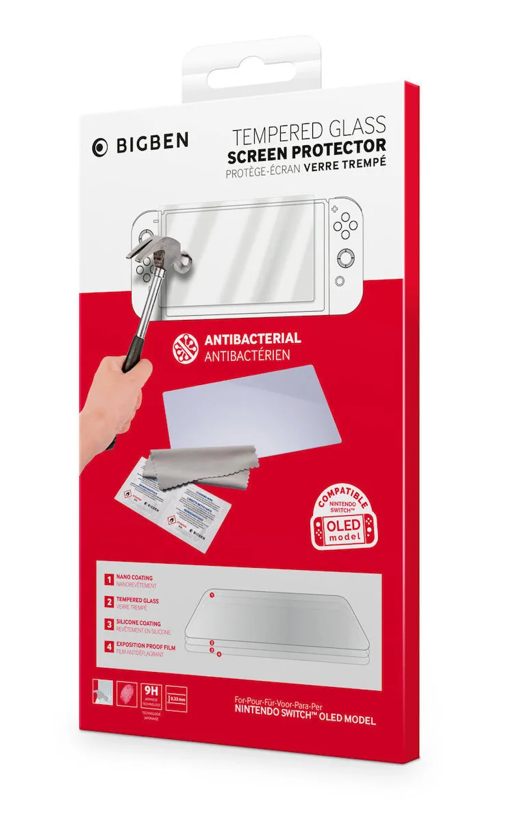 20221014155523_bigben_interactive_tempered_glass_prostateytiko_othonis_gia_switch_oled_se_diafano_chroma Bigben Interactive Tempered Glass Προστασία Οθόνης Tempered Glass για Switch OLED - Image 1