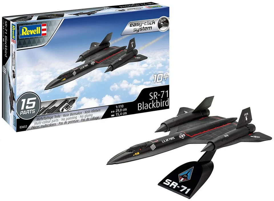 Revell Φιγούρα Μοντελισμού Αεροπλάνο Lockheed SR-71 Blackbird 15 Κομματιών σε Κλίμακα 1:110 03652 - Image 1