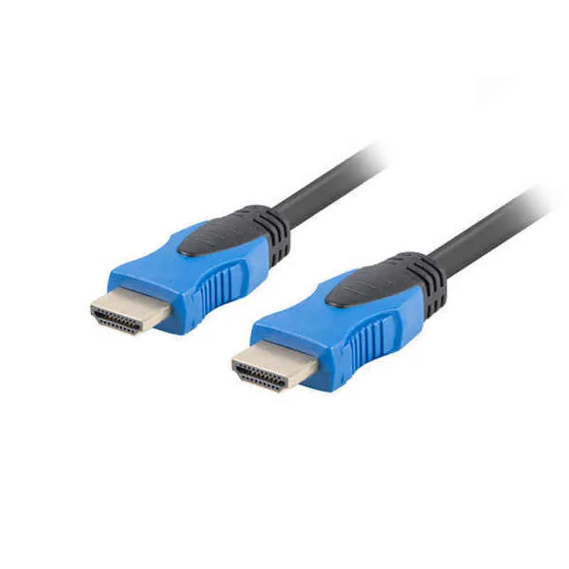 Lanberg HDMI 1.4 Cable HDMI male - HDMI male 0.5m Μαύρο CA-HDMI-20CU-0005-BK - Image 1