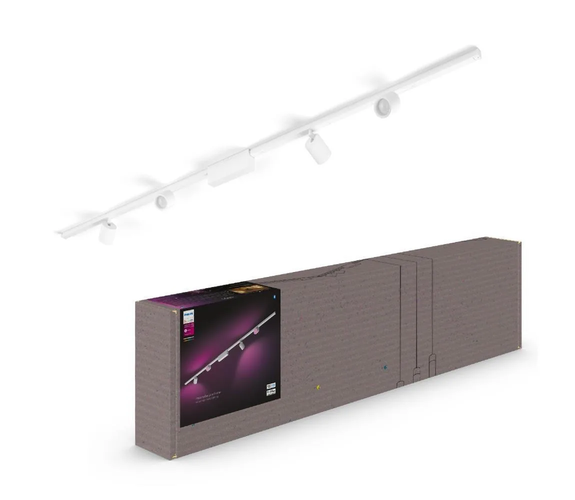 20221027095906_philips_monterno_fotistiko_toichou_me_ensomatomeno_led_kai_thermo_leyko_fos_se_leyko_chroma_929003117401 Philips LED Θερμό Λευκό Σποτ με 4 Φώτα σε Λευκό Χρώμα 929003117401 - Image 1