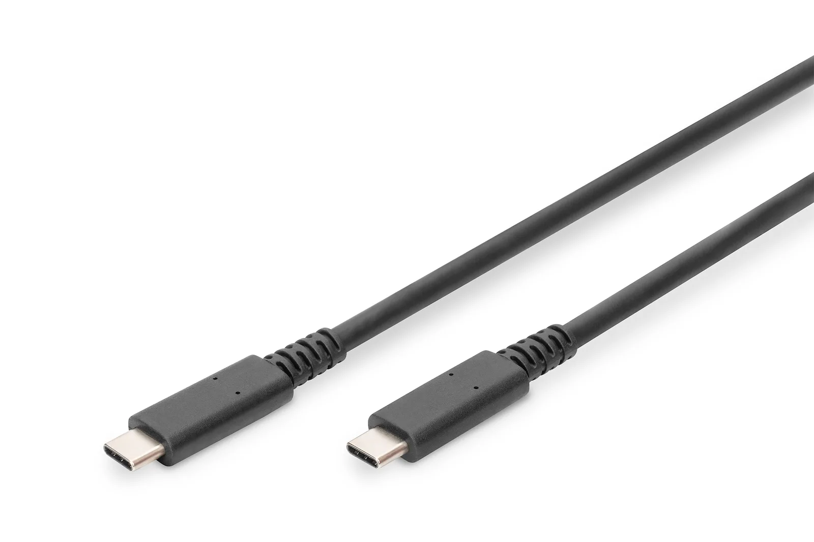 Digitus USB 2.0 Cable USB-C male - USB-C 100W PD Μαύρο 0.8m AK-300343-008-S - Image 1