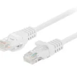 Lanberg U/UTP Cat.6a Καλώδιο Δικτύου Ethernet 1m Λευκό 1τμχ PCU6-20CC-0100-W