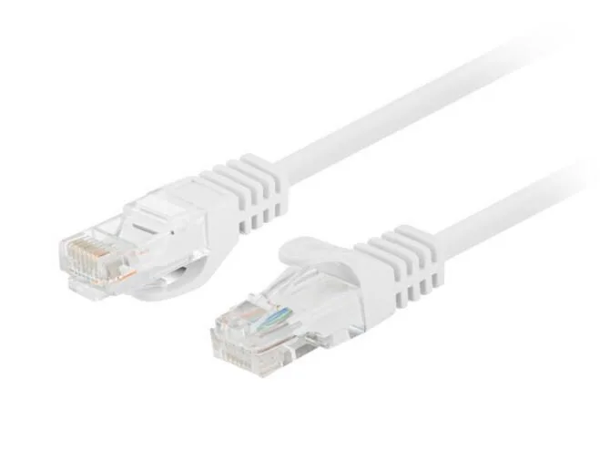 Lanberg U/UTP Cat.6a Καλώδιο Δικτύου Ethernet 1m Λευκό 1τμχ PCU6-20CC-0100-W - Image 1